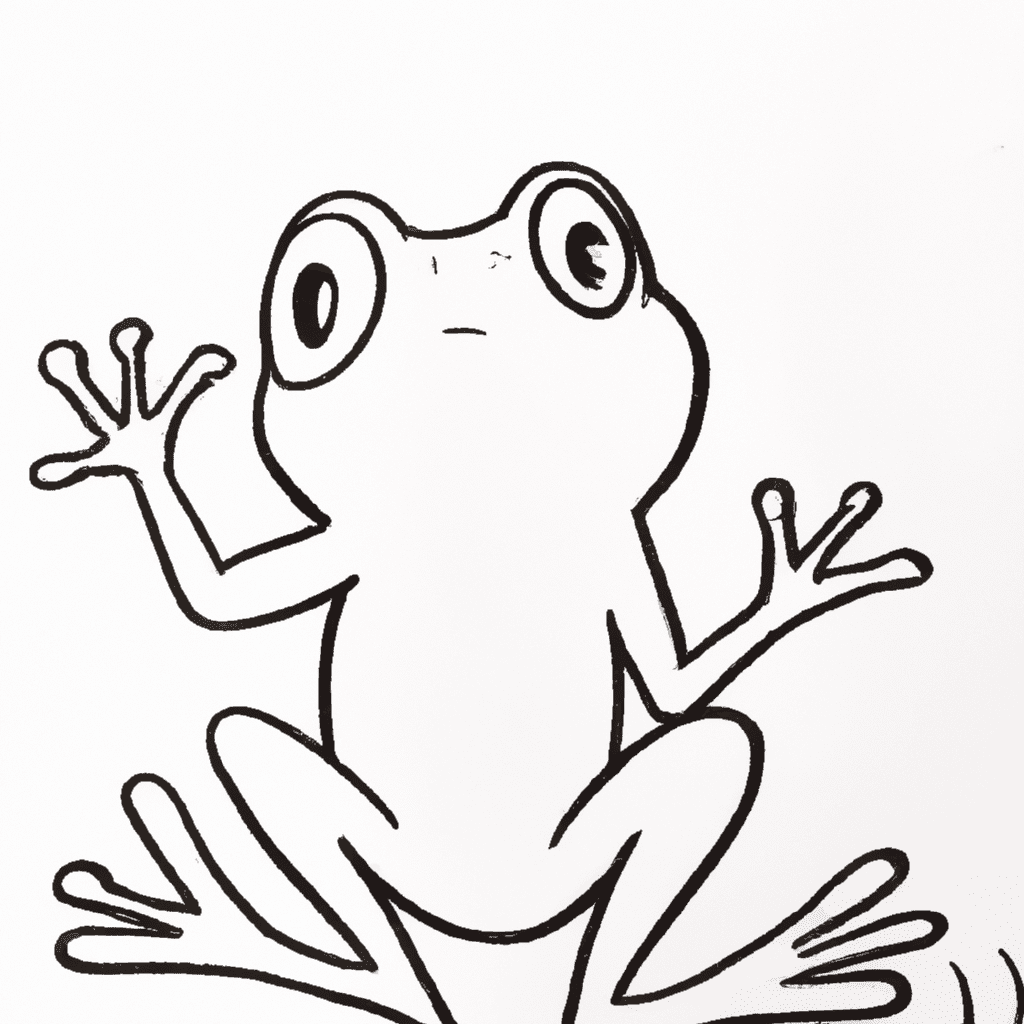 grenouille dessin facile a faire